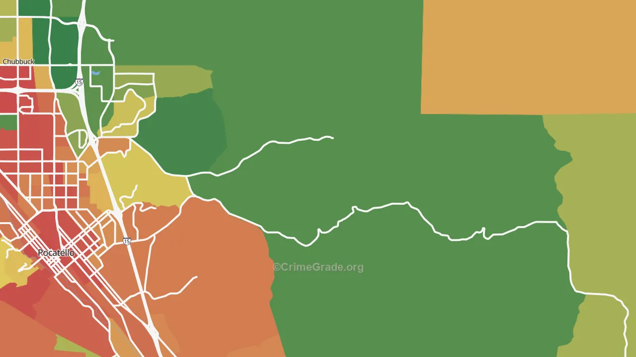 Portneuf, ID Map of Vandalism Rates