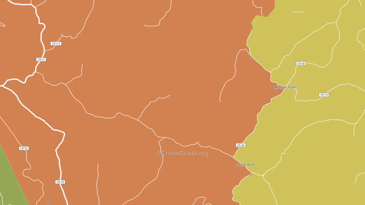 Porto Rico, WV Map of Vandalism Rates
