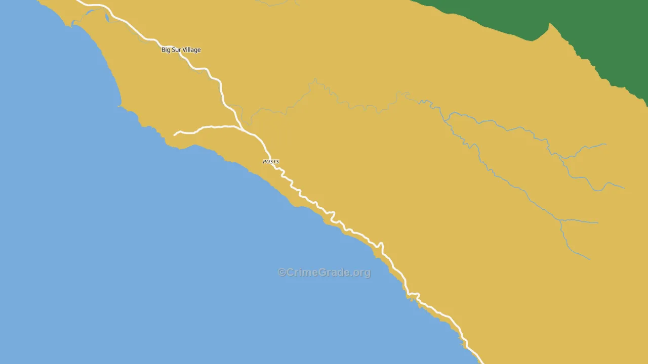Posts, CA Map of Vandalism Rates