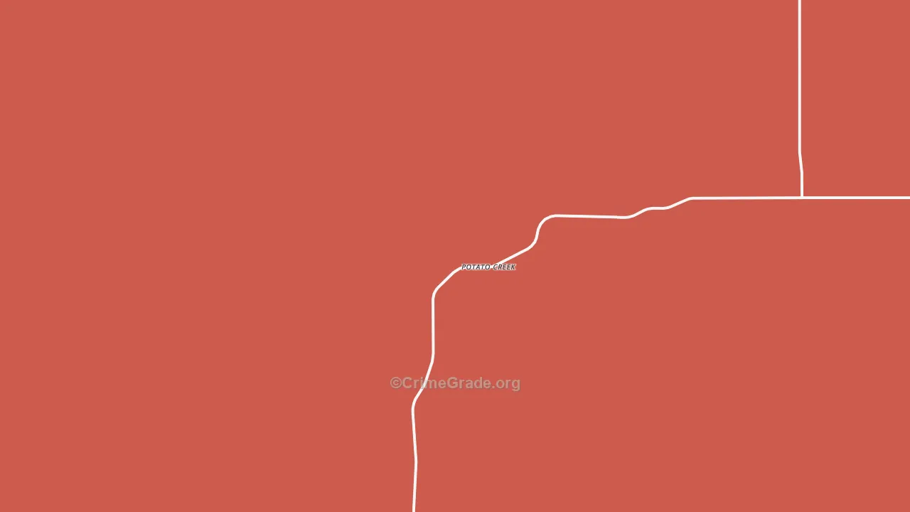 Potato Creek, SD Map of Vandalism Rates