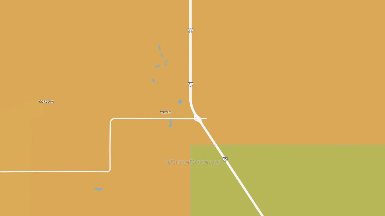 Power, MT Map of Vandalism Rates