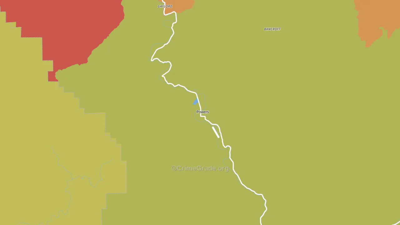 Powers, OR Map of Vandalism Rates