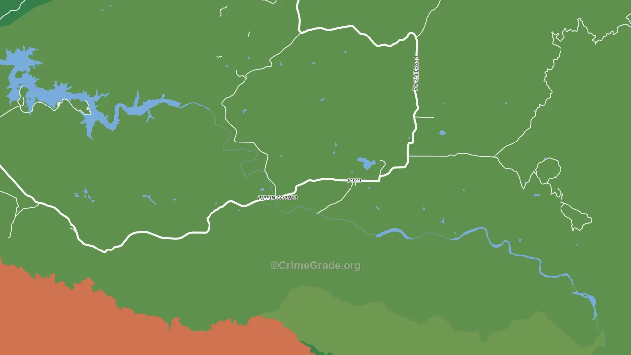 Pozo, CA Map of Vandalism Rates