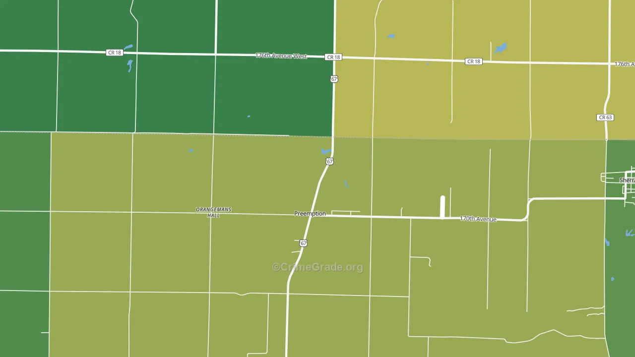 Preemption, IL Map of Vandalism Rates