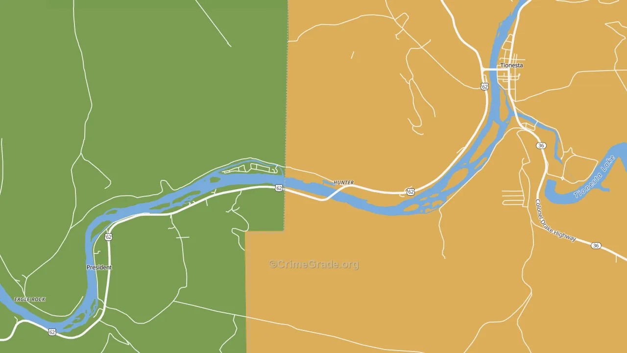 President, PA Map of Vandalism Rates