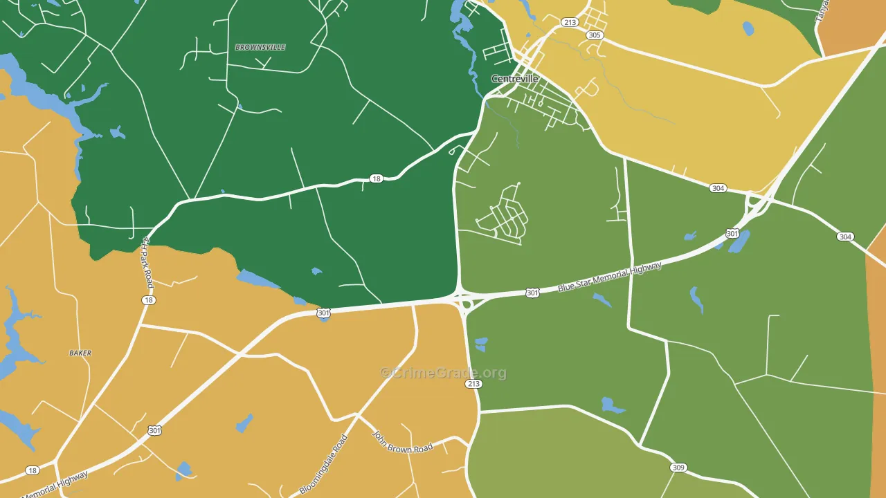 Price, MD Map of Vandalism Rates