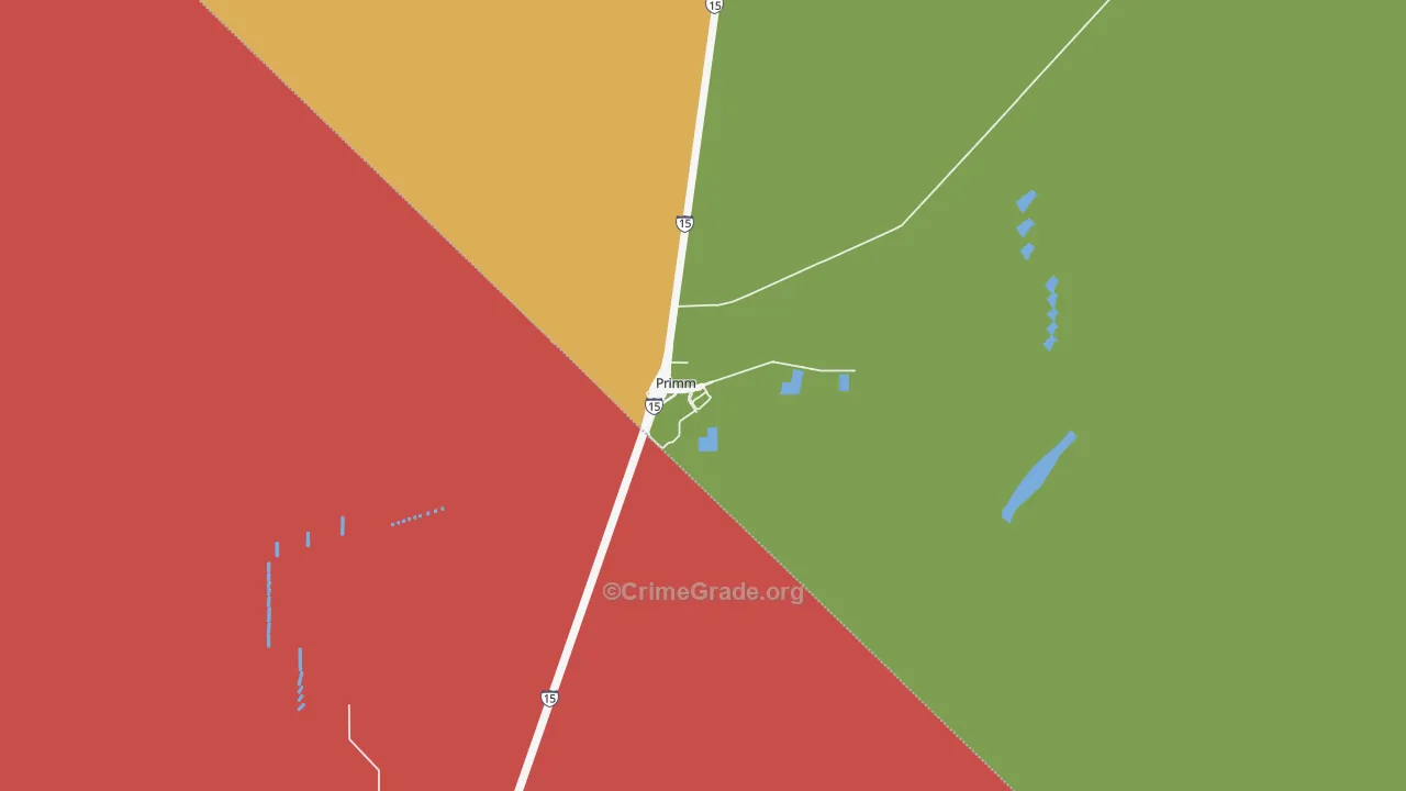 Primm, NV Map of Vandalism Rates