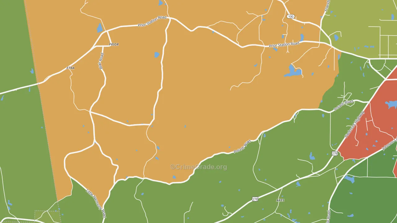 Prior, GA Map of Vandalism Rates