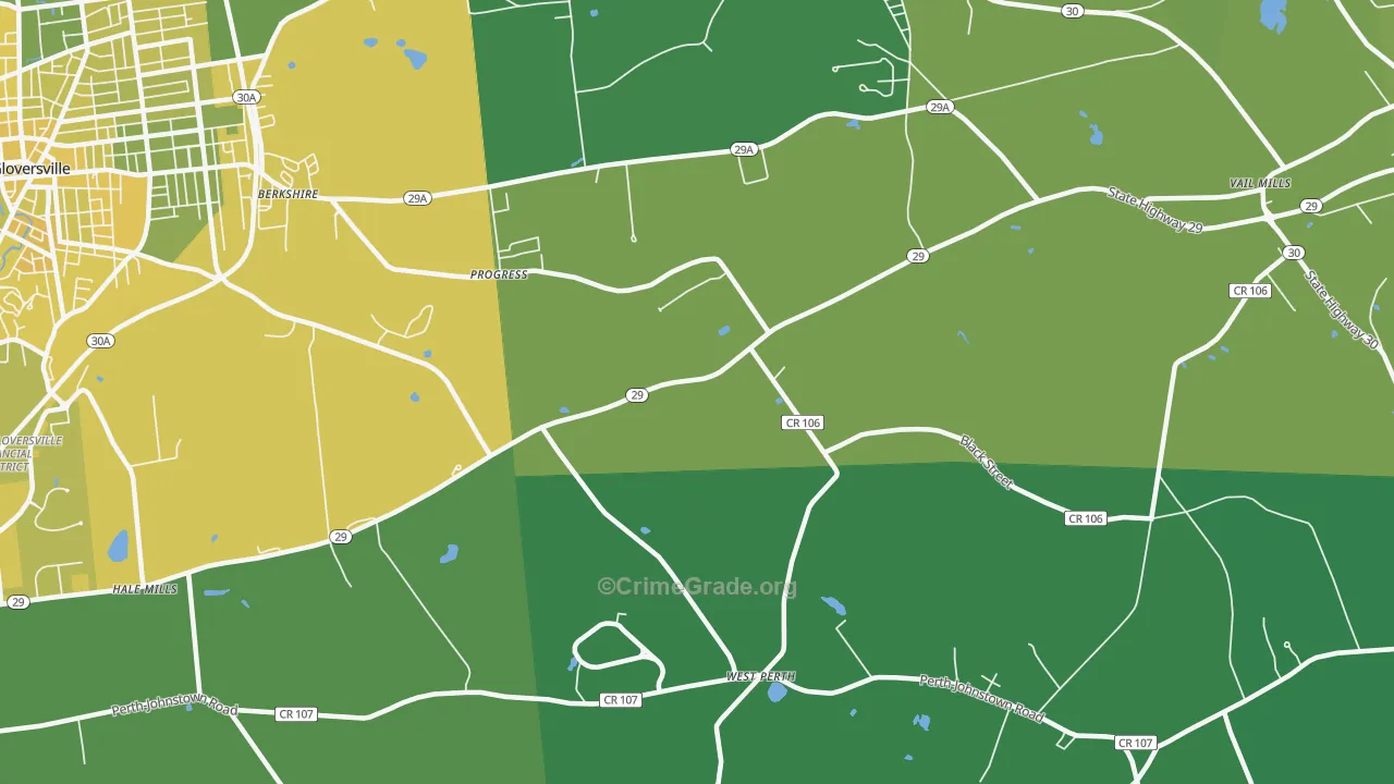 Progress, NY Map of Vandalism Rates