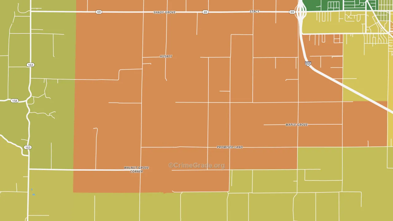 Promised Land, AR Map of Vandalism Rates