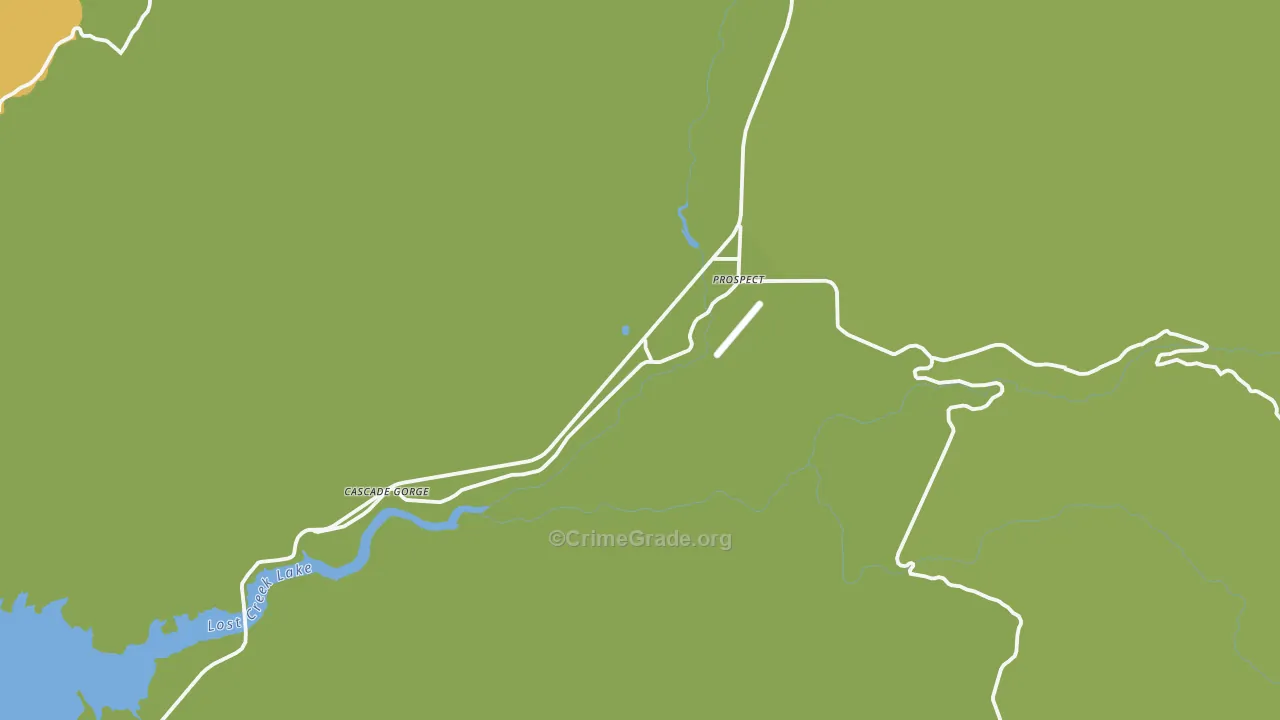 Prospect, OR Map of Vandalism Rates