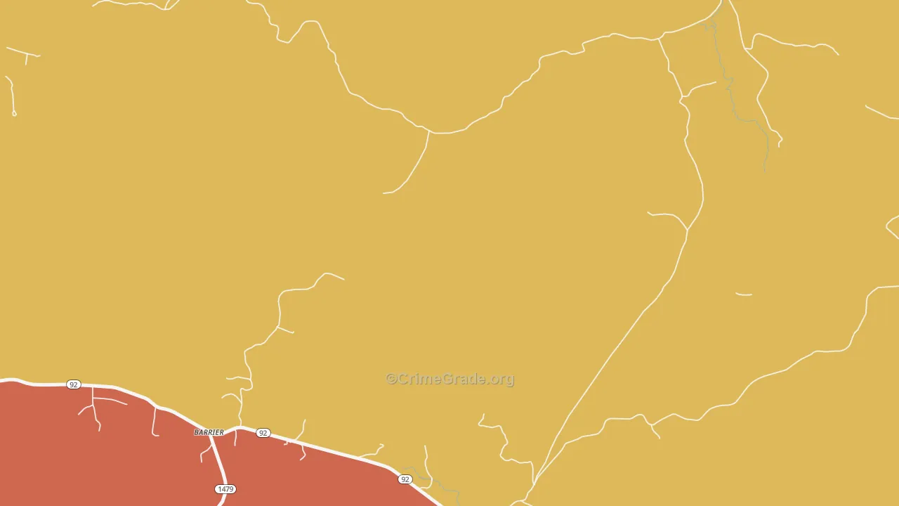 Pueblo, KY Map of Vandalism Rates