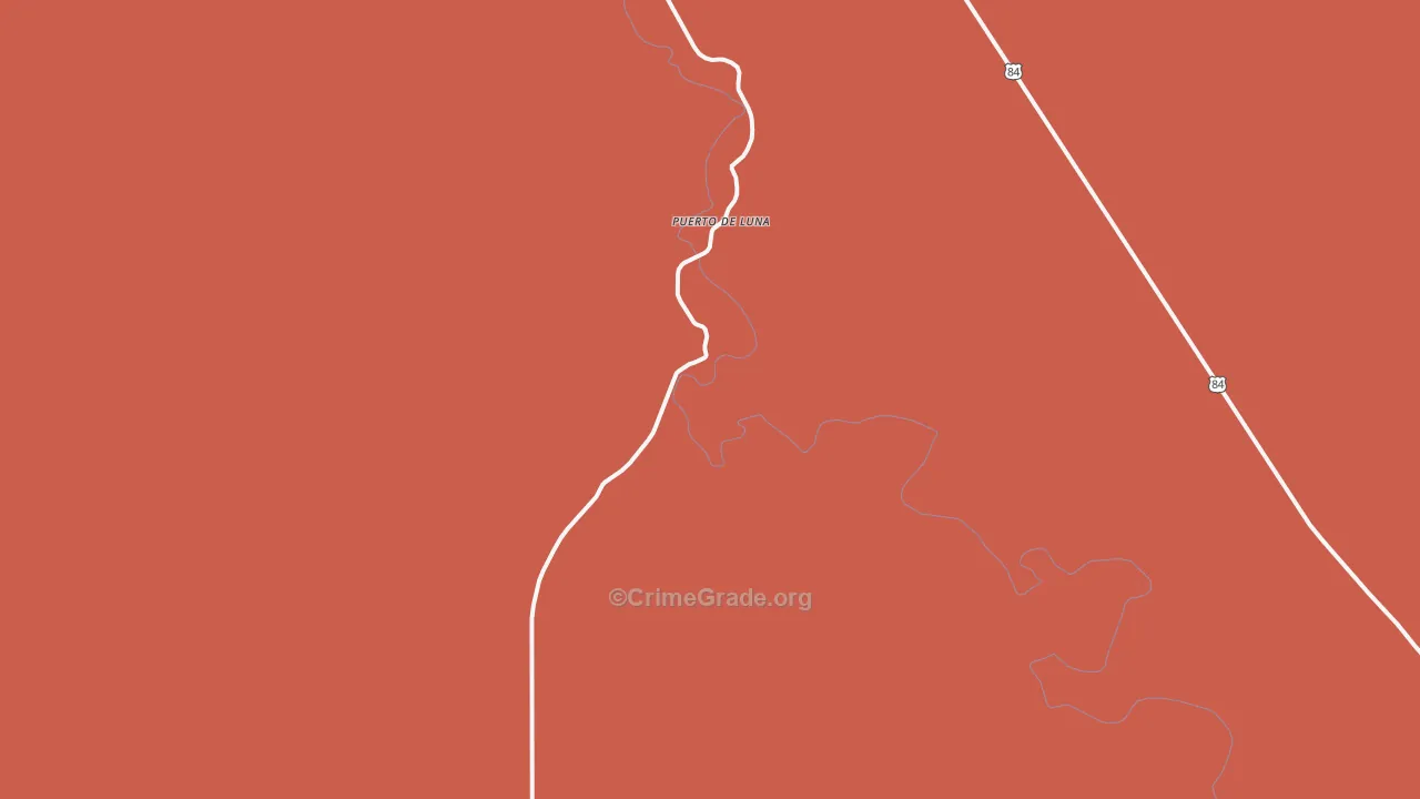 Puerto De Luna, NM Map of Vandalism Rates
