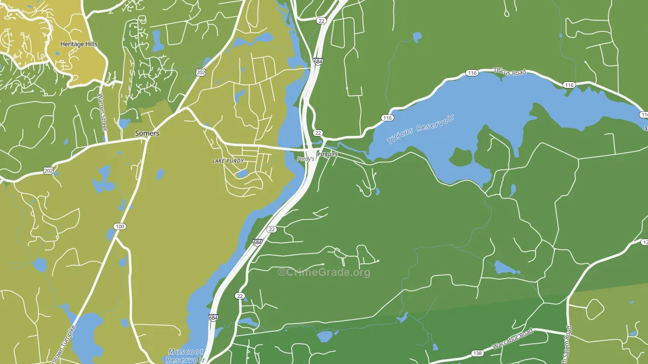 Purdys, NY Map of Vandalism Rates