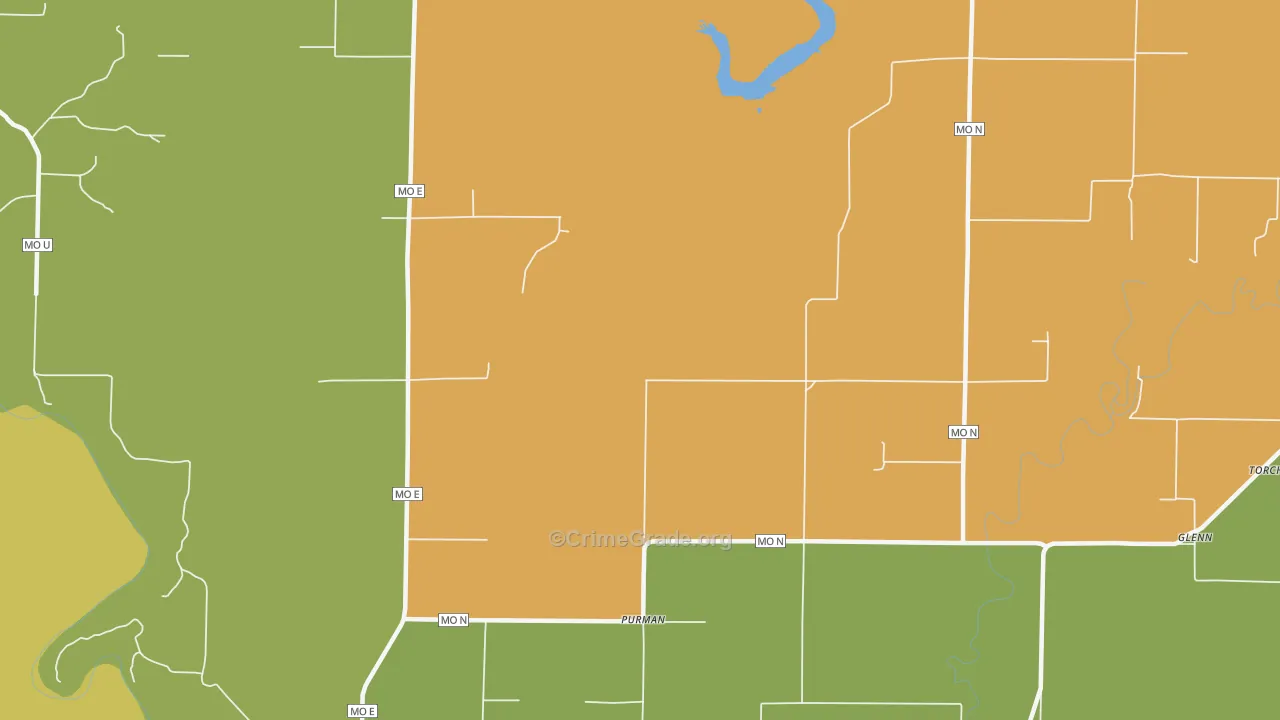Purman, MO Map of Vandalism Rates