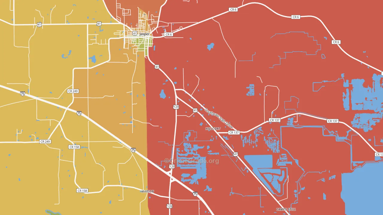 Purvis Still, FL Map of Vandalism Rates