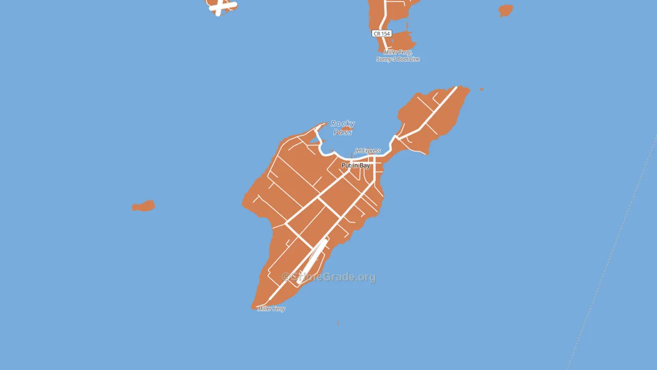 Put-in-Bay, OH Map of Vandalism Rates