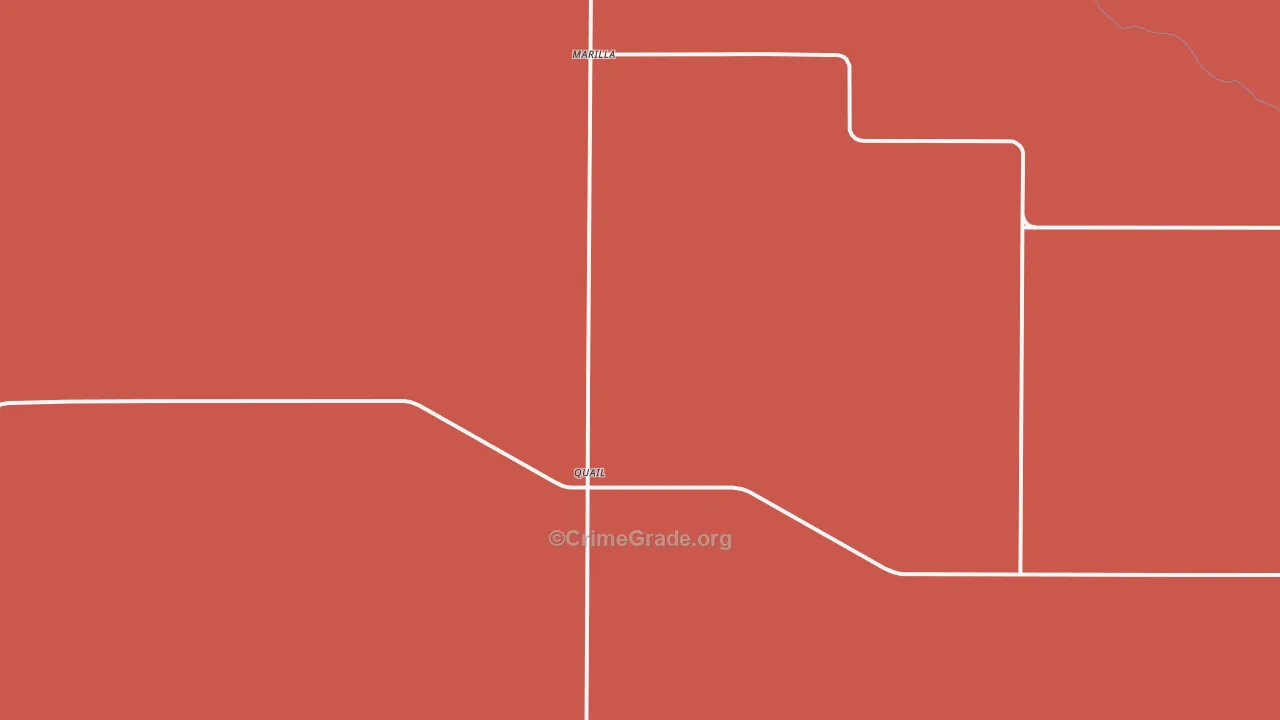 Quail, TX Map of Vandalism Rates