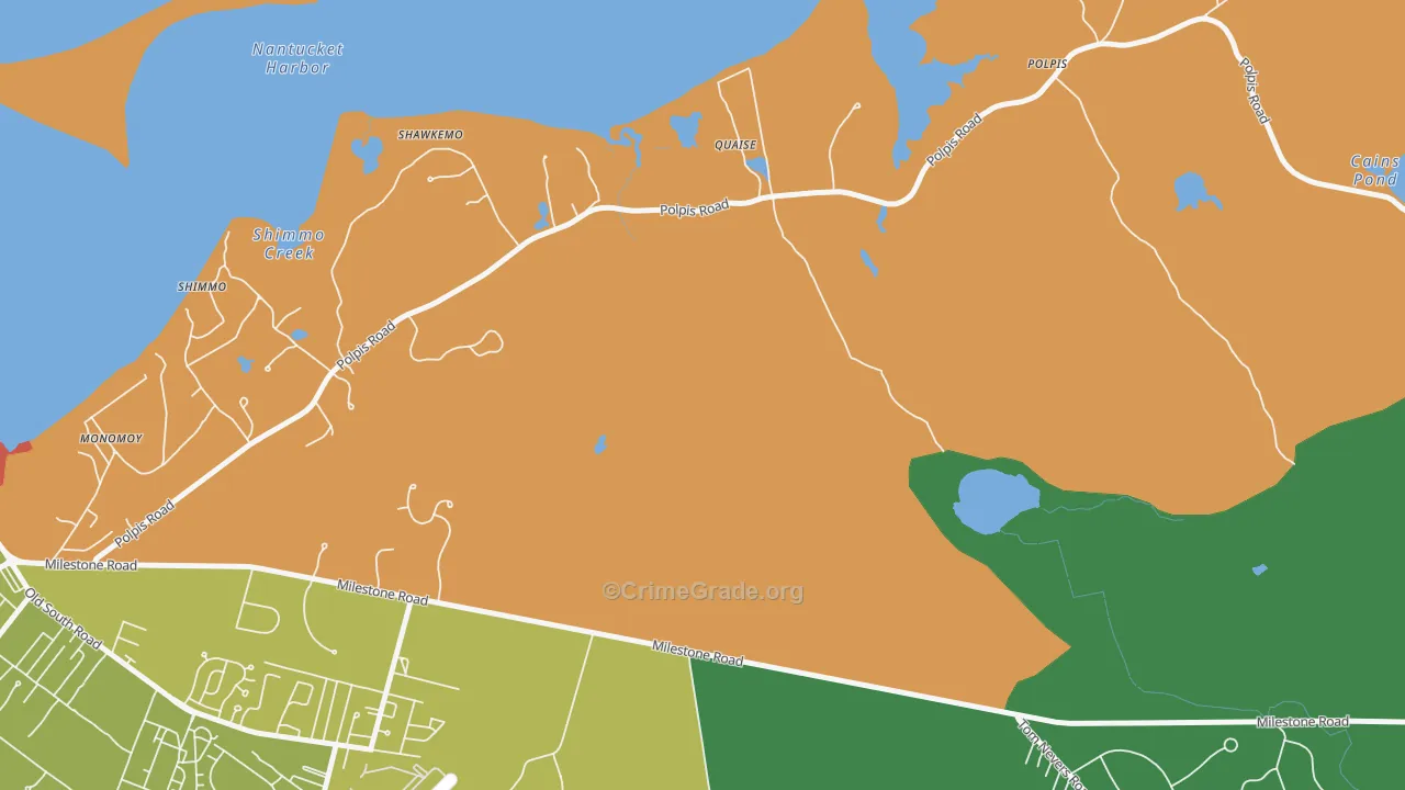 Quaise, MA Map of Vandalism Rates