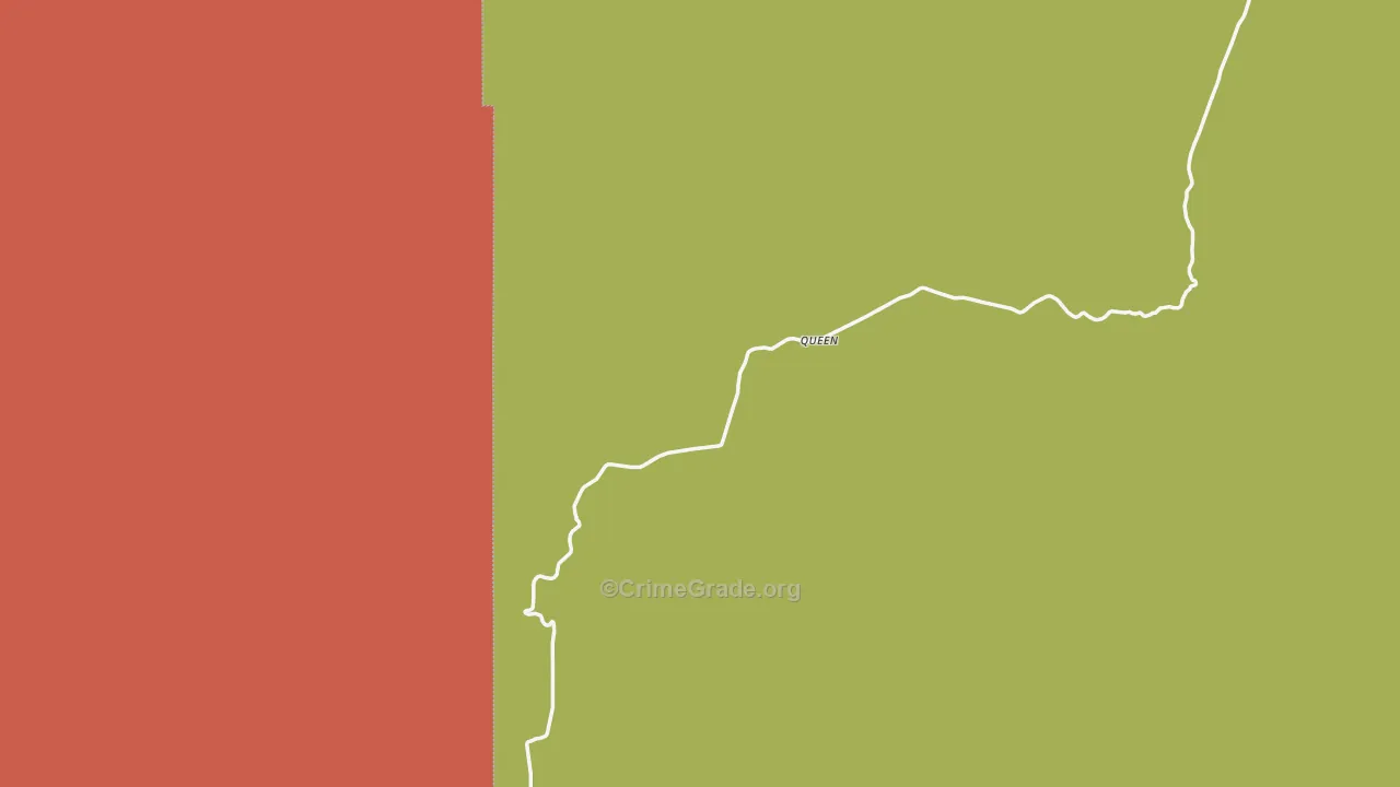 Queen, NM Map of Vandalism Rates