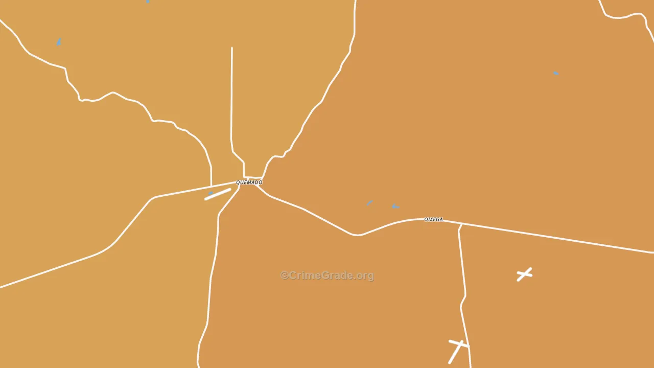 Quemado, NM Map of Vandalism Rates