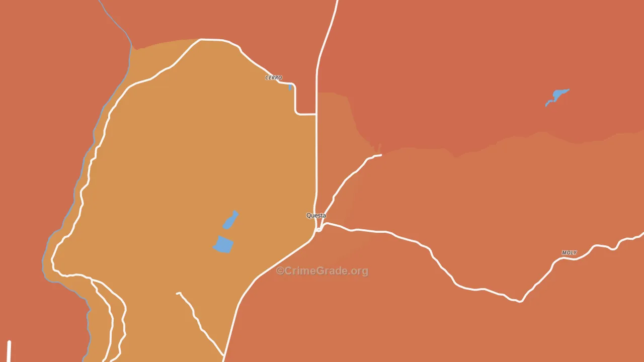 Questa, NM Map of Vandalism Rates