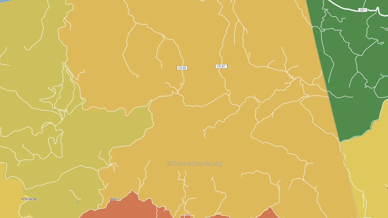 Quick, WV Map of Vandalism Rates