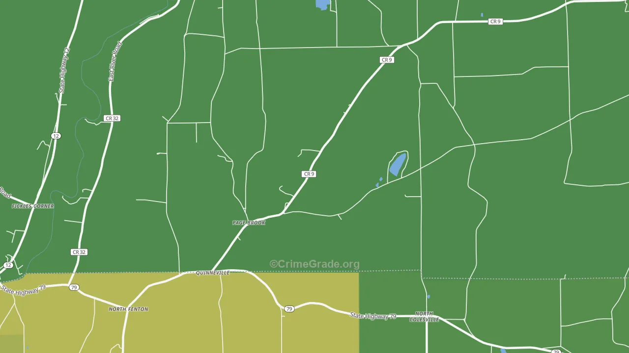 Quinneville, NY Map of Vandalism Rates