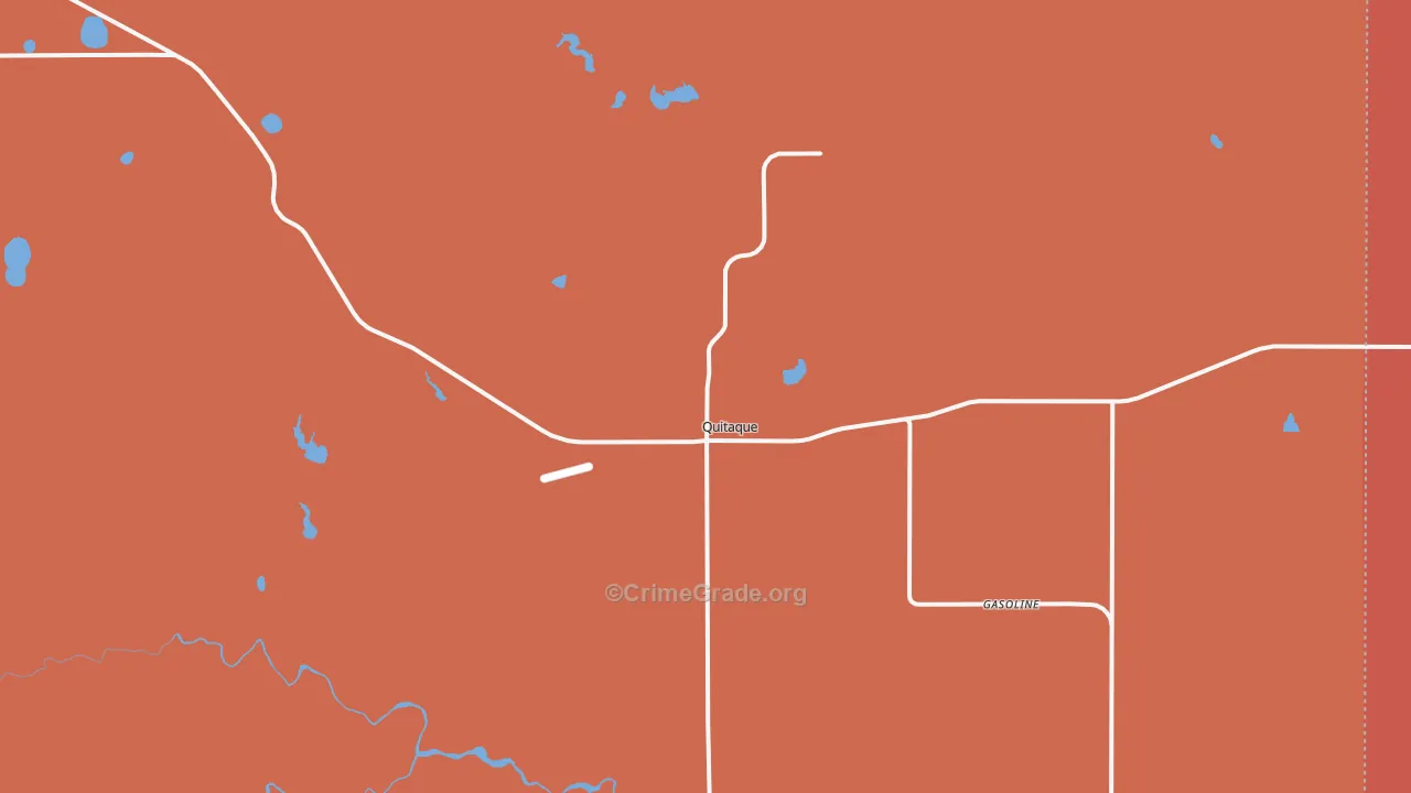 Quitaque, TX Map of Vandalism Rates