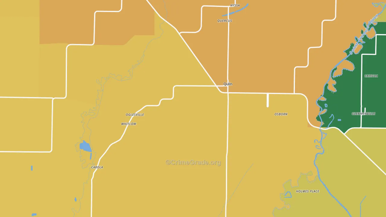 Qulin, MO Map of Vandalism Rates
