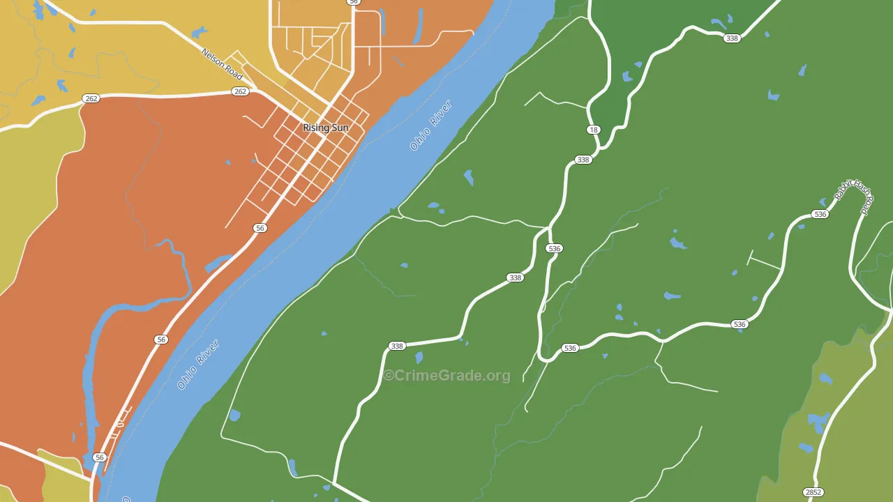 Rabbit Hash, KY Map of Vandalism Rates