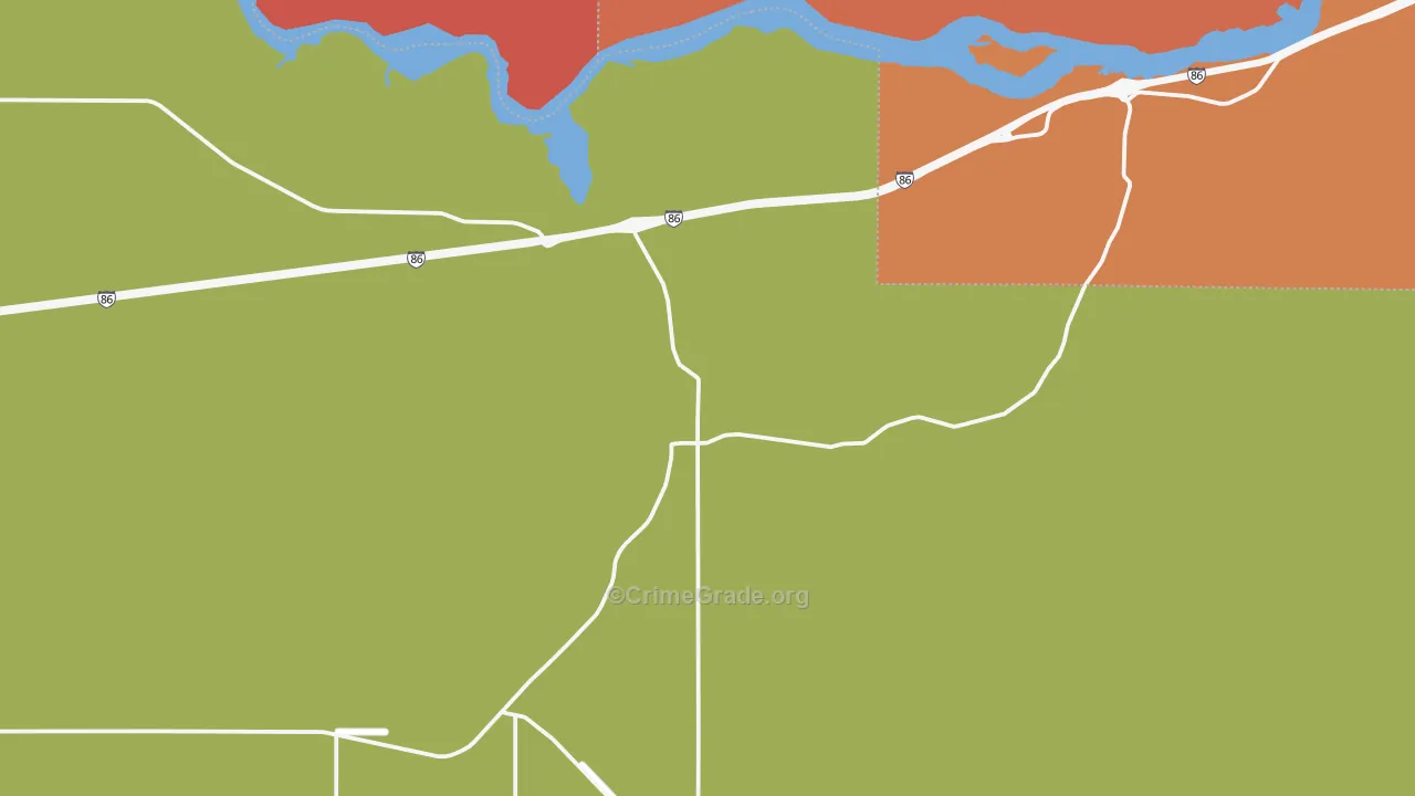 Raft River, ID Map of Vandalism Rates