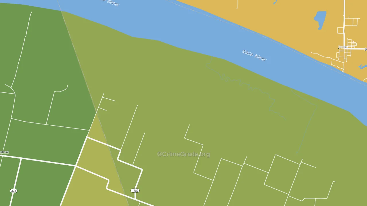 Ragland, KY Map of Vandalism Rates