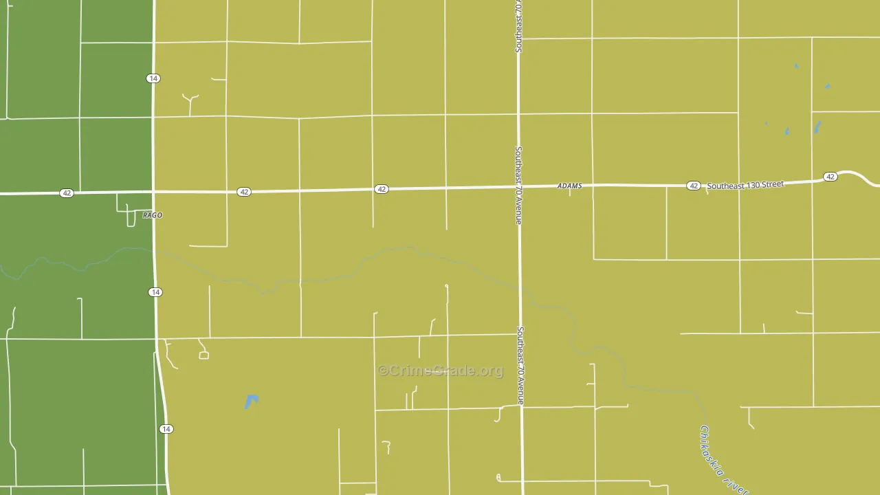 Rago, KS Map of Vandalism Rates