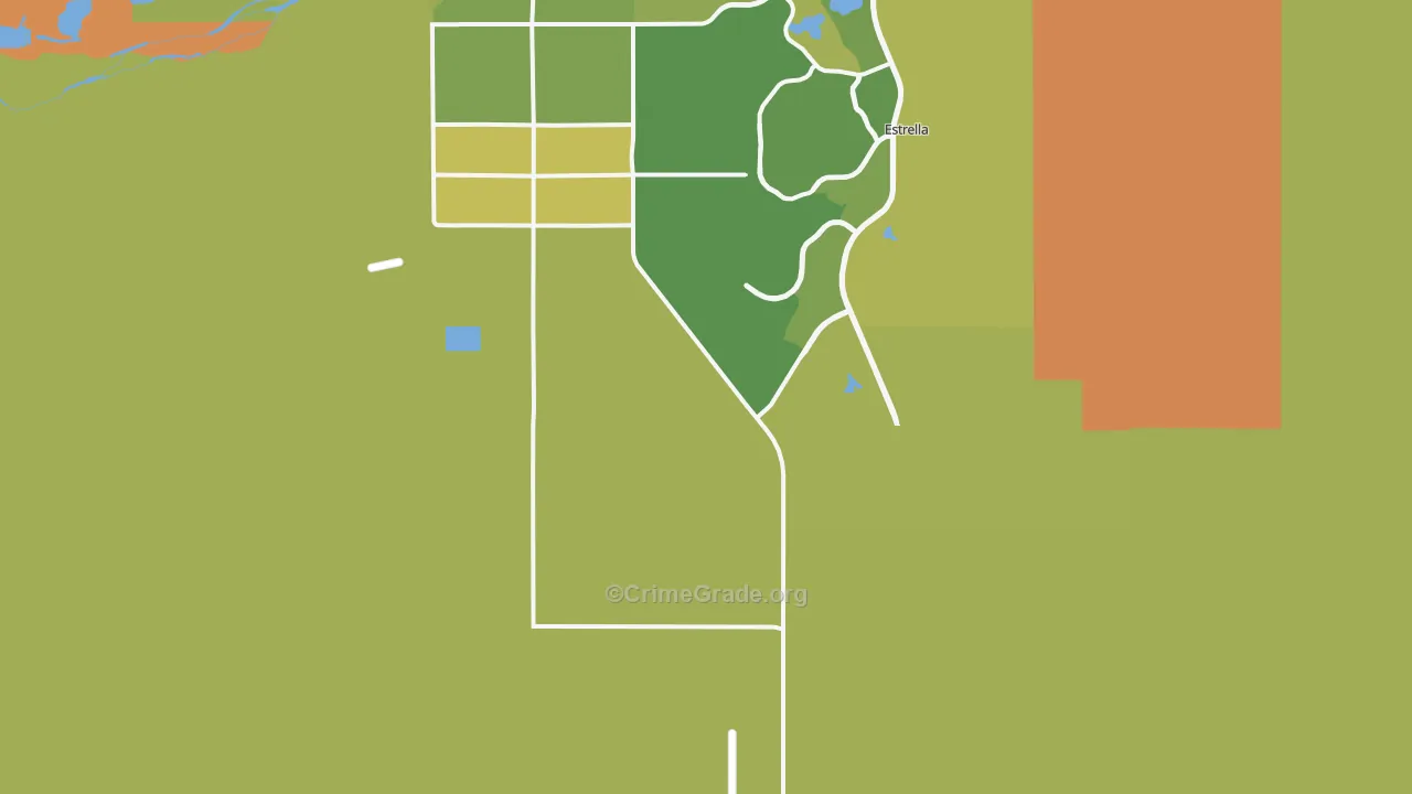 Rainbow Valley, AZ Map of Vandalism Rates