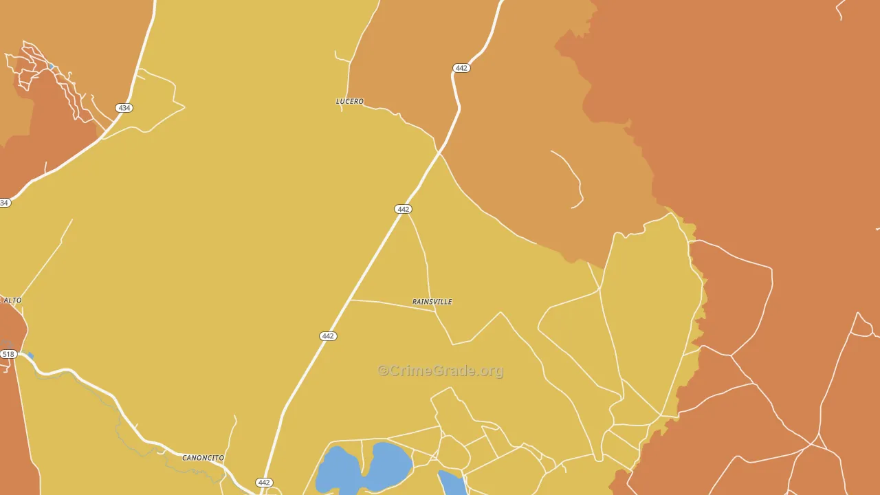 Rainsville, NM Map of Vandalism Rates