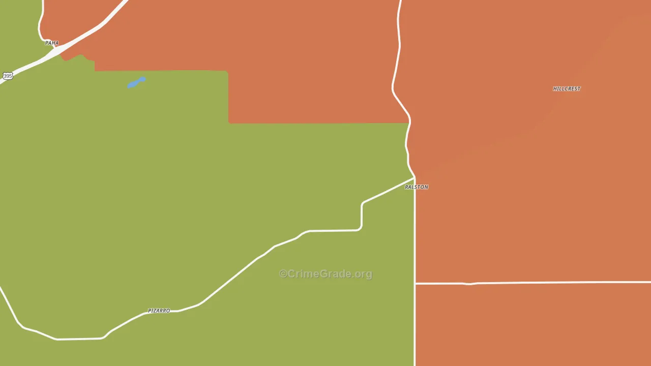 Ralston, WA Map of Vandalism Rates