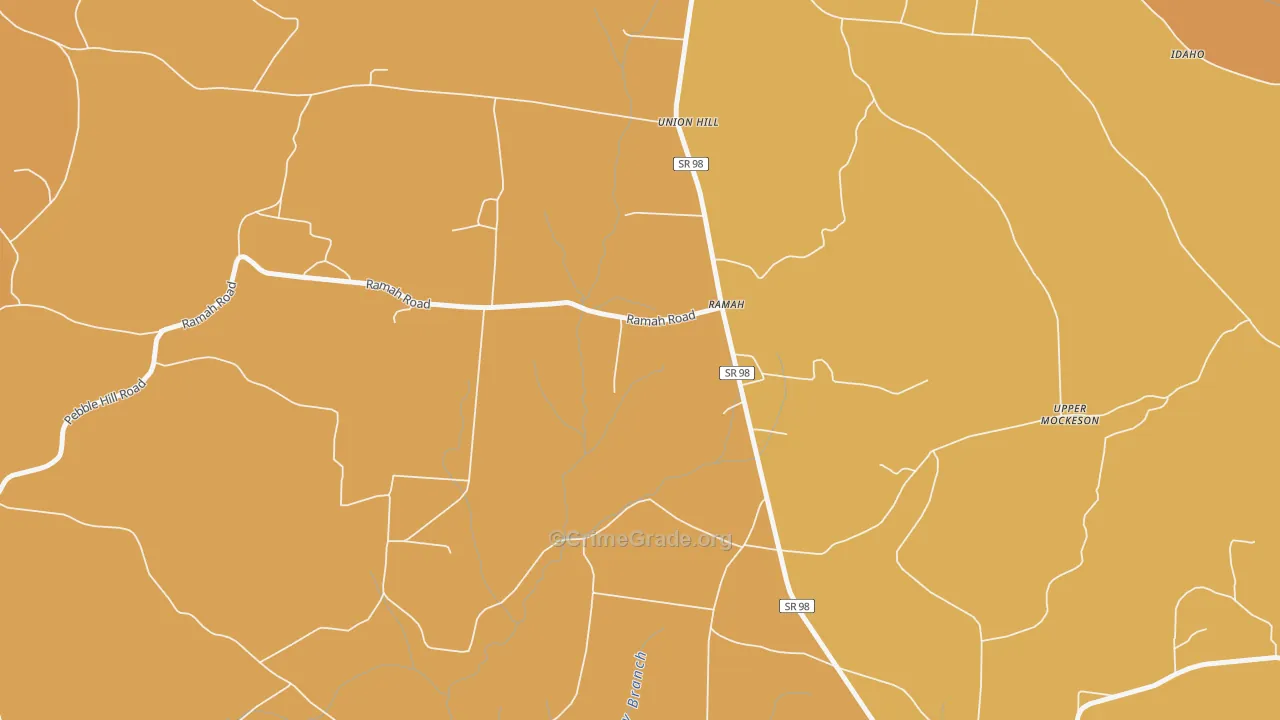 Ramah, TN Map of Vandalism Rates