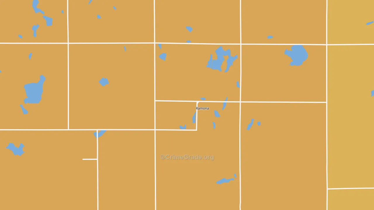 Ramona, SD Map of Vandalism Rates