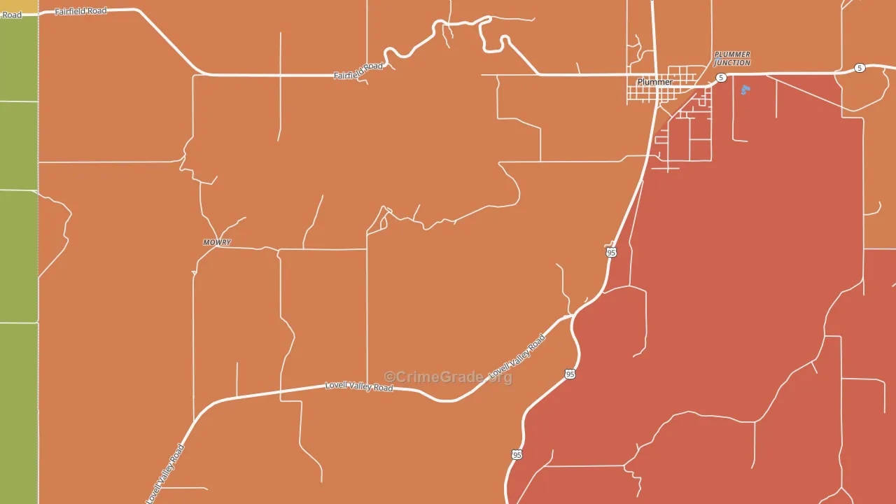 Ramsdell, ID Map of Vandalism Rates