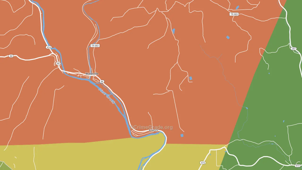 Ramsey, PA Map of Vandalism Rates