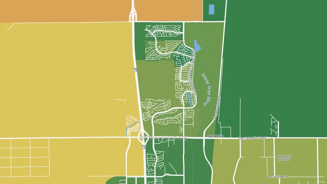 Rancho Sahuarita, Sahuarita, AZ Map of Vandalism Rates