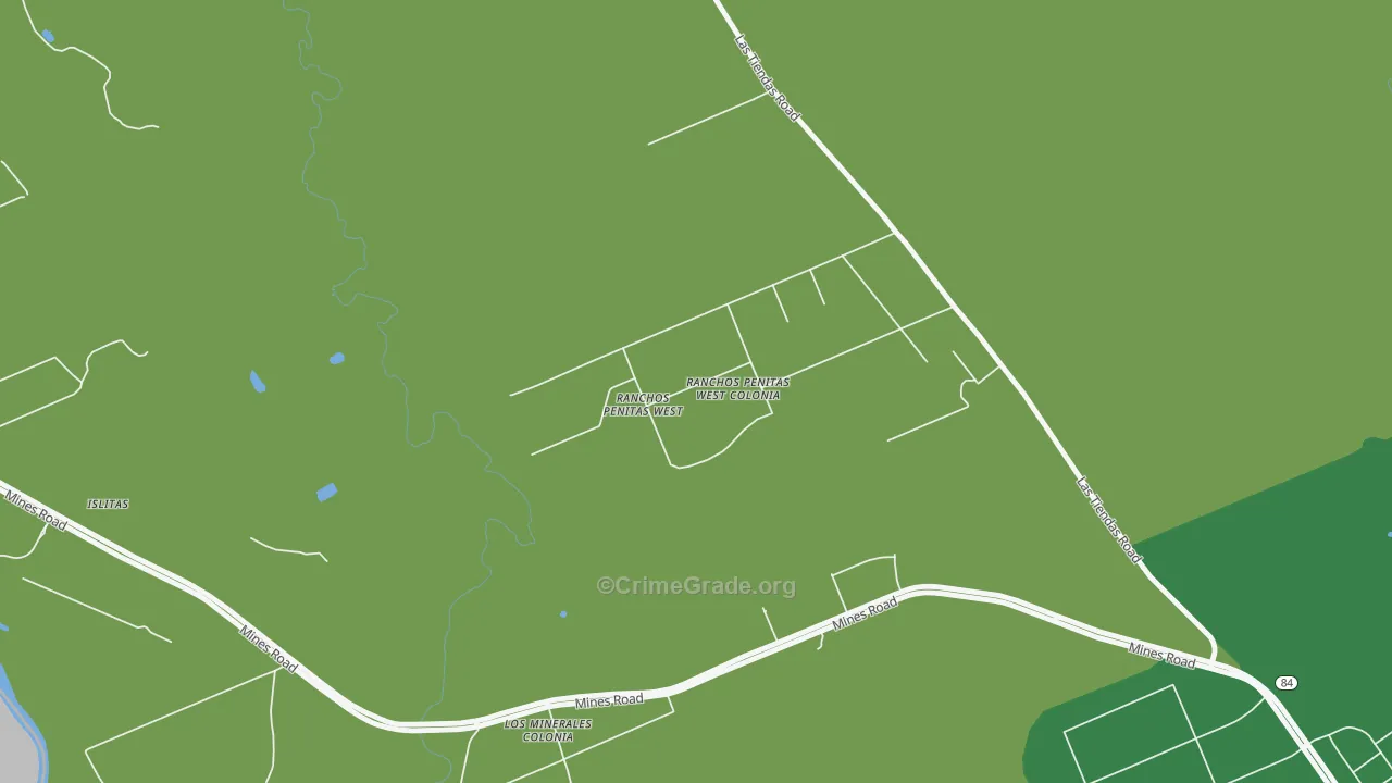 Ranchos Penitas West, TX Map of Vandalism Rates