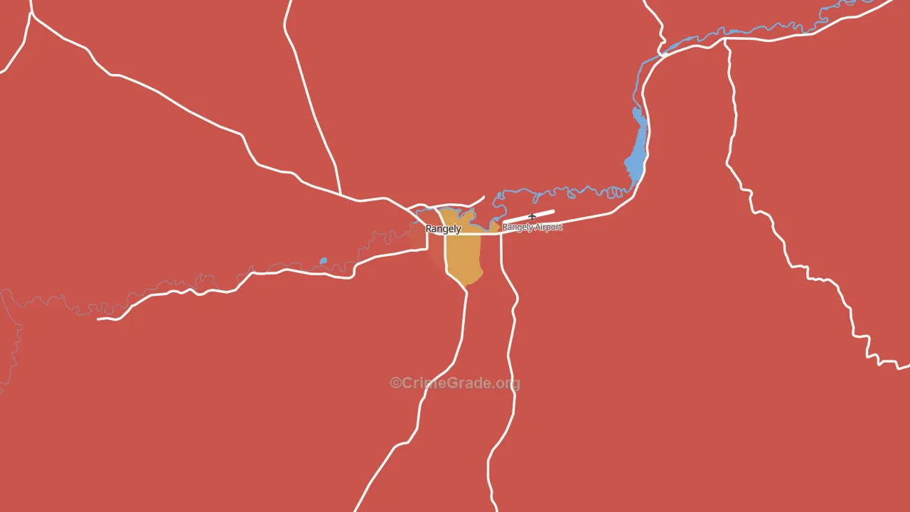 Rangely, CO Map of Vandalism Rates