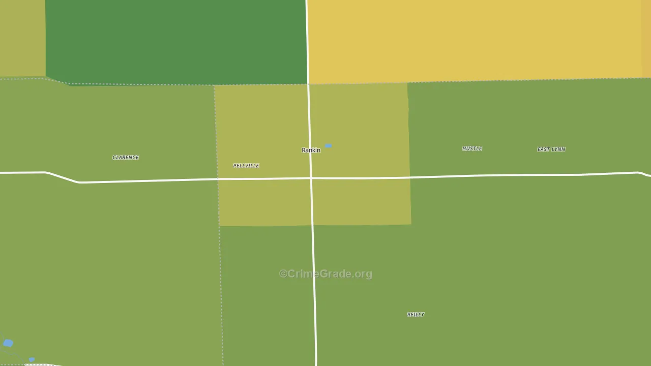 Rankin, IL Map of Vandalism Rates