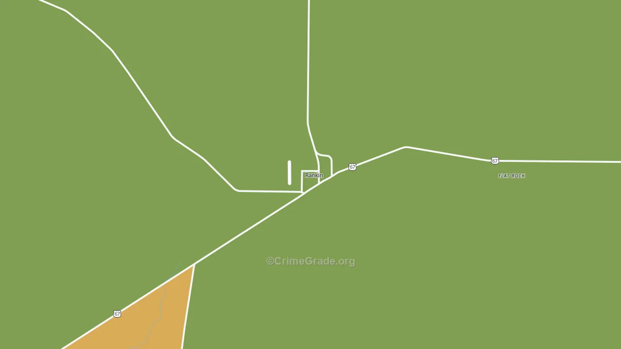 Rankin, TX Map of Vandalism Rates