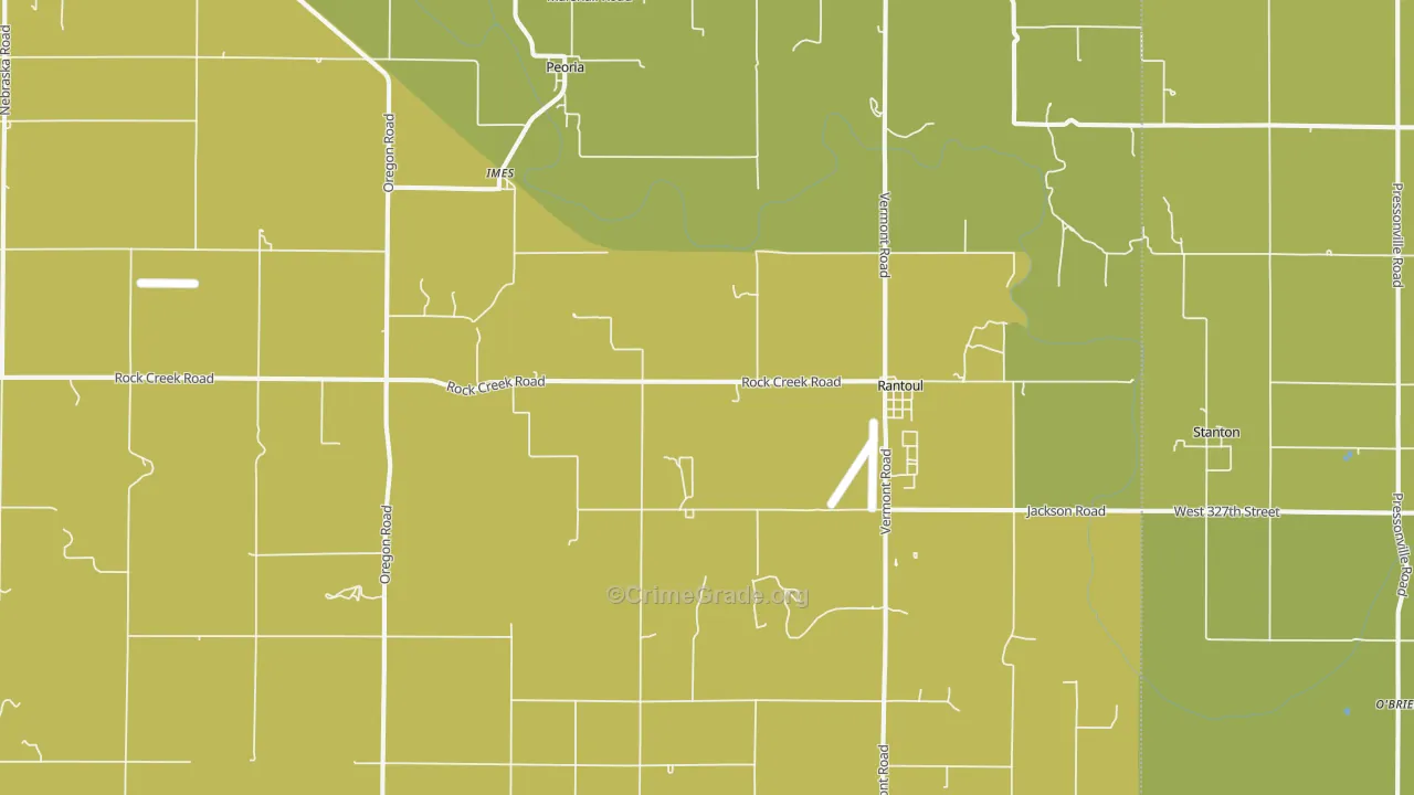 Rantoul, KS Map of Vandalism Rates