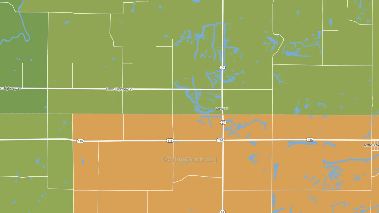 Rapatee, IL Map of Vandalism Rates