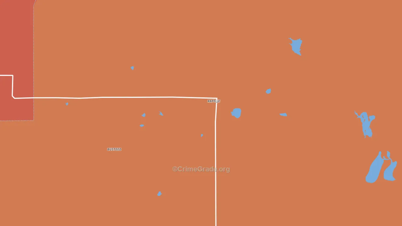 Rapelje, MT Map of Vandalism Rates