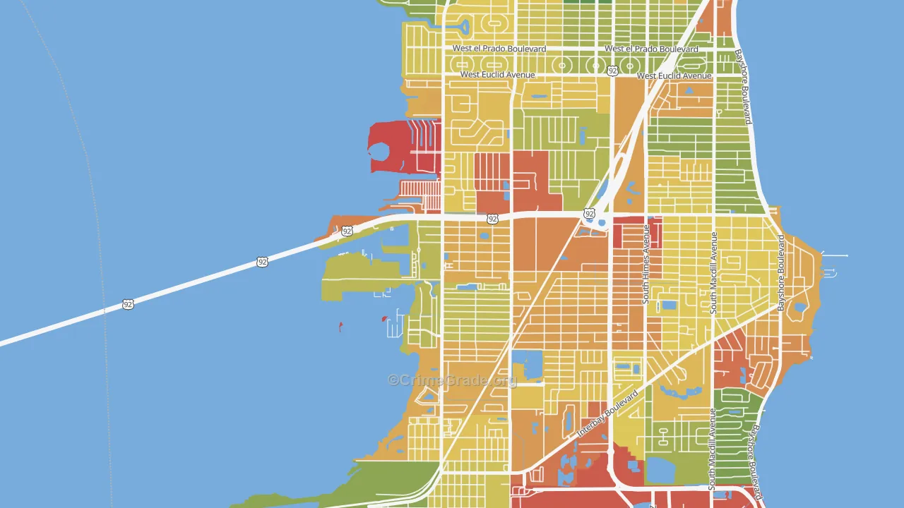 Rattlesnake, Tampa, FL Map of Vandalism Rates